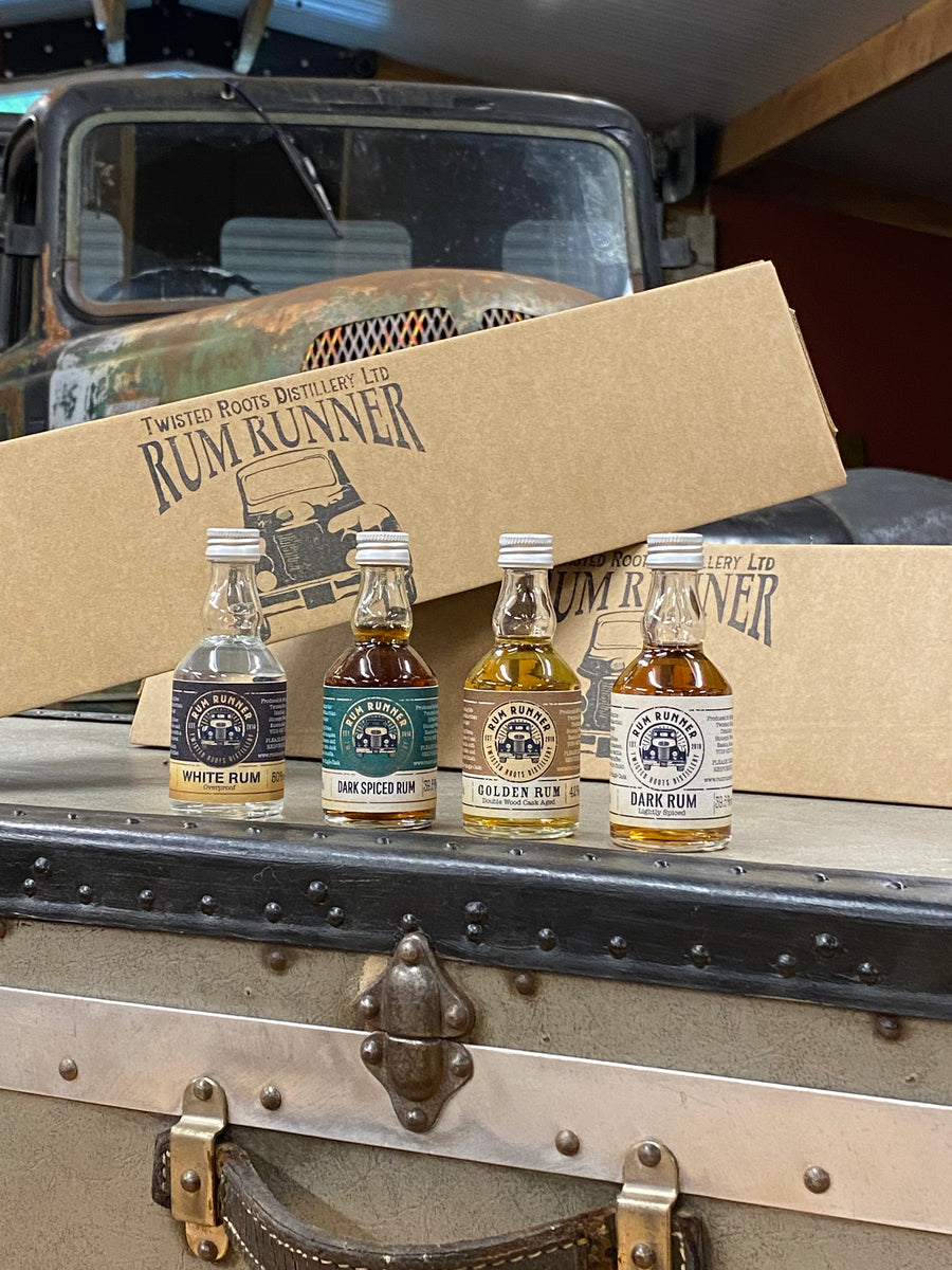 Miniature selection pack. – Twisted Roots Distillery Miniature selection pack. – Twisted Roots Distillery